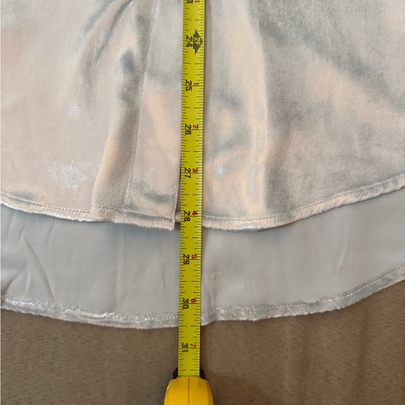 Equipment Femme Ice Blue Women’s XS Crushed Velvet Blouse Silk Blend - Picture 7 of 7